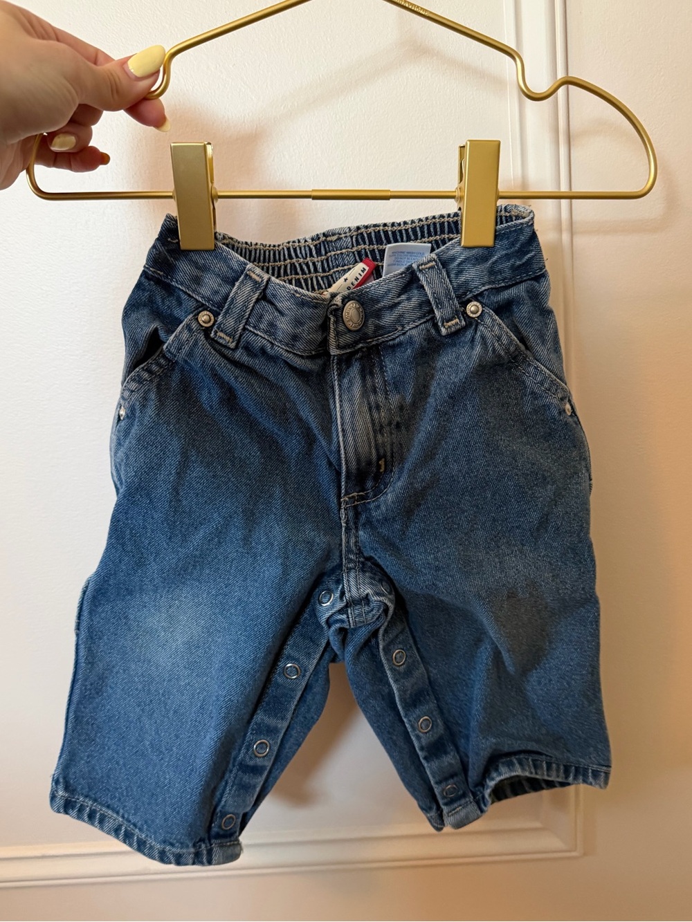 vintage old navy baby denim cargo jeans